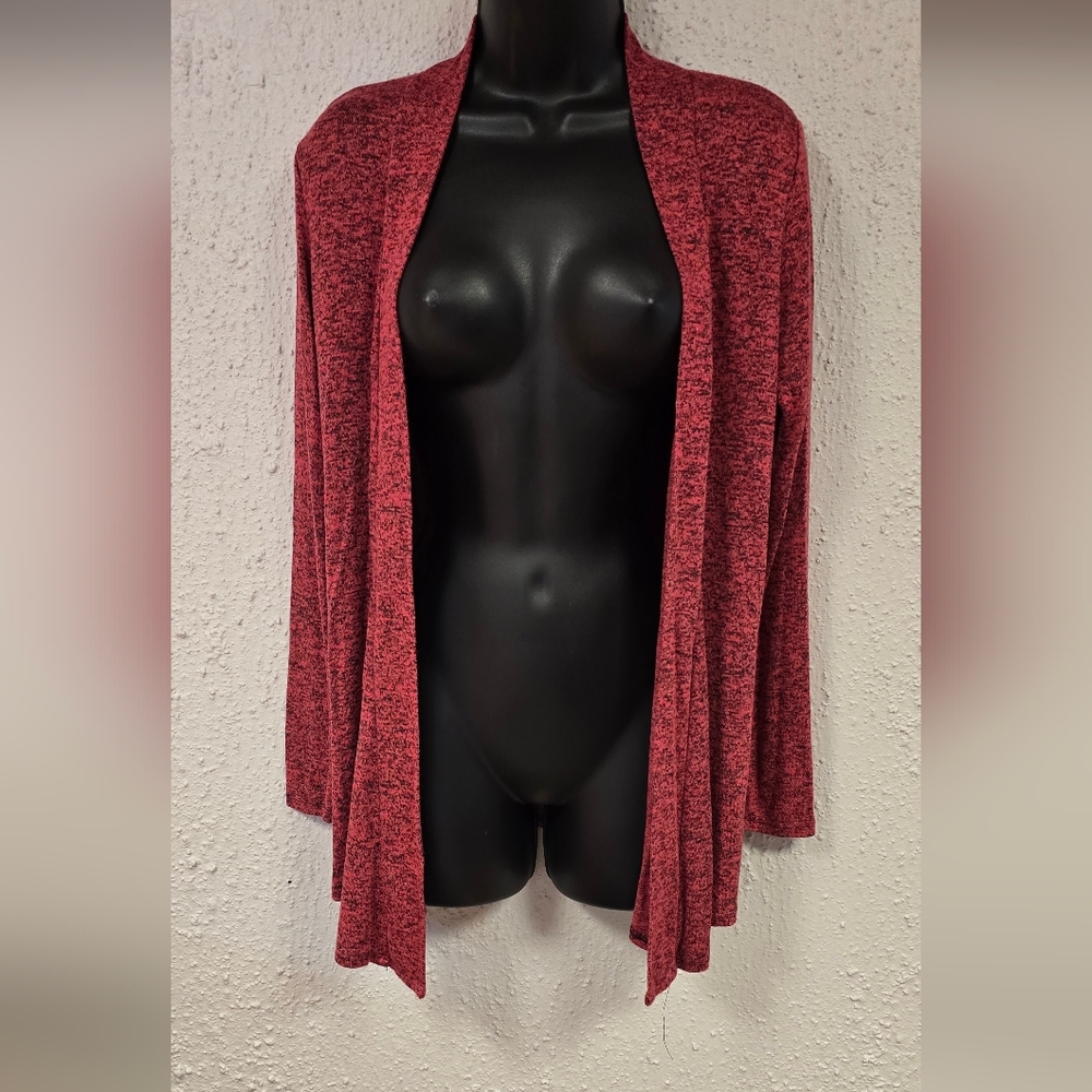 Rachel Maroon Open Front Cardigan